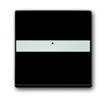 Клавиша для механизма 1-клавишного выключателя, поле для надписи, со световодом, Future/Axcent/Carat/Династия, черный бархат  2CKA001731A1982  ABB