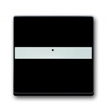 Клавиша для механизма 1-клавишного выключателя, поле для надписи, со световодом, Future/Axcent/Carat/Династия, черный бархат  2CKA001731A1982  ABB