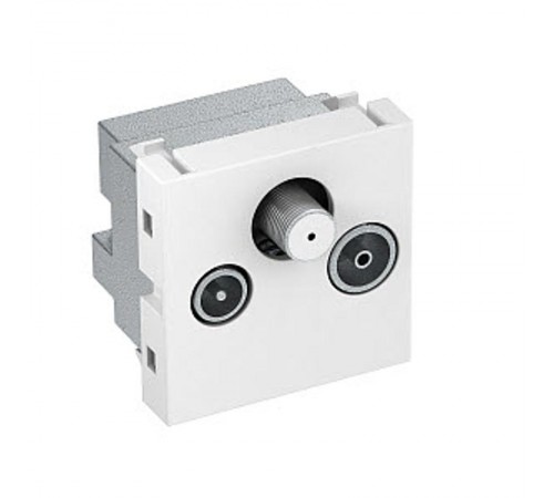 Антенная розетка TB+радио+спутник Modul45 45x45 мм (черный) (ANT-3SD SWGR1)  6105284  OBO Bettermann