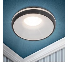 Cветильник встраиваемый декоративный DK100 BK MR16 GU5.3 черный  Б0055589  ЭРА