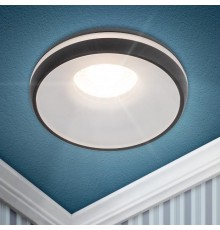 Cветильник встраиваемый декоративный DK100 BK MR16 GU5.3 черный  Б0055589  ЭРА