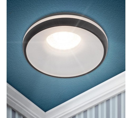 Cветильник встраиваемый декоративный DK100 BK MR16 GU5.3 черный  Б0055589  ЭРА