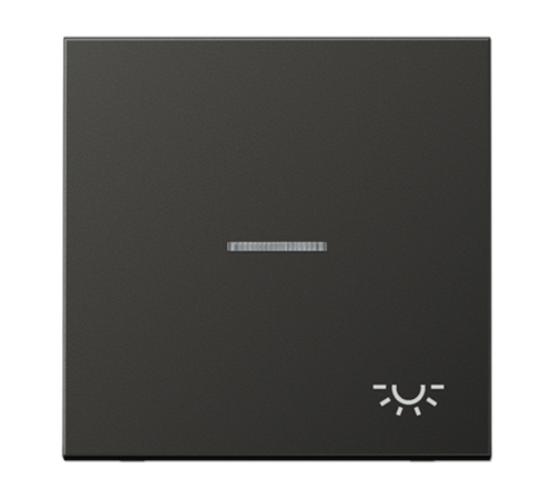 Клавиша для контрольного выключателя с подсветкой и символом "свет"; антрацит  AL2990KO5LAN  Jung