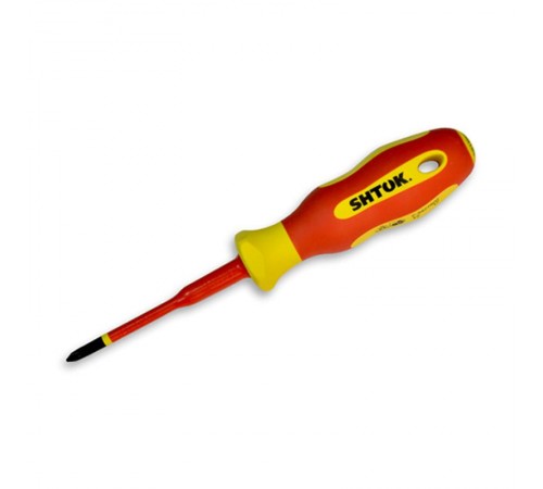 Отвертка 1000В Ph1x80 мм, SHTOK  376346  КЭАЗ