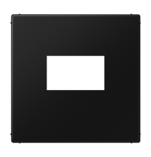 Плата для USB-зарядных устройств без видимого винта; термопласт; черный матовый  LS1969USBSWM  Jung