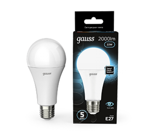 Лампа светодиодная Black LED A70 22W E27 1640lm 4100K  102502222  Gauss