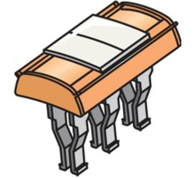 Перемычка BJADO5.3 Безвинт. для ADO 5мм  1SNA205956R0400  TE