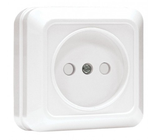 Розетка 1-мест. 10А б/з бел. с защ. штор. Рим EKF PROxima  ENR10-022-100  EKF