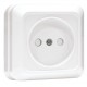 Розетка 1-мест. 10А б/з бел. с защ. штор. Рим EKF PROxima  ENR10-022-100  EKF