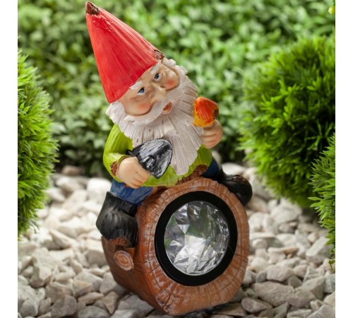 Cветильник садовый декоративный SL-RSN24-GN-4M на солнечной батарее, полистоун, цветной, 24,3 см  Б0032586  ЭРА