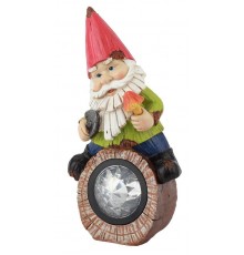 Cветильник садовый декоративный SL-RSN24-GN-4M на солнечной батарее, полистоун, цветной, 24,3 см  Б0032586  ЭРА