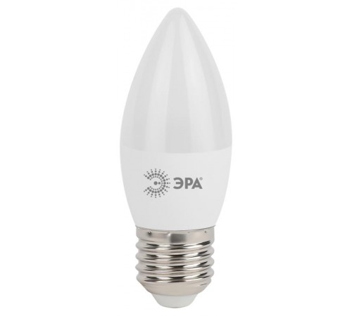 Лампа светодиодная LED 7Вт Е27 220В 4000К smd B35 свеча  Б0020540  ЭРА