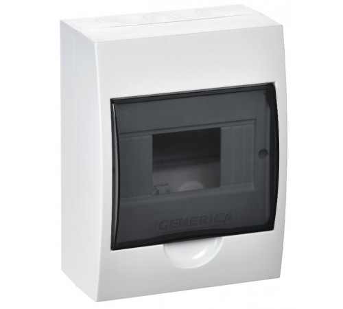 Бокс ЩРН-П-6 модулей навесной пластик IP41 (200х148х95мм)  MKP12-N-06-41-G  GENERICA