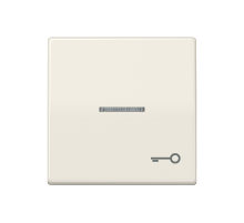 Клавиша для выключателя с окошком для подсветки и символом "замок"; слоновая кость AS591KO5T Jung