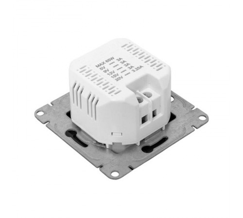 Механизм розетки USB-С, быстрая, чёрная Эпика EKF  UP1-SOB-USBCF  EKF