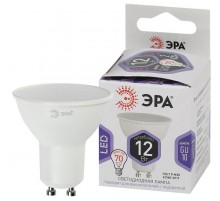 Лампа светодиодная LED MR16-12W-860-GU10 (диод, софит, 12Вт, холод, GU10) (10/100/4200)  Б0049076  ЭРА