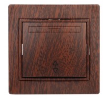 1-103-10 Intro Переключатель, 10А-250В, IP20, СУ, Plano, венге  Б0030040  Intro