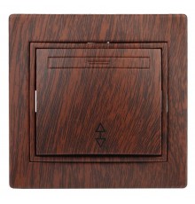 1-103-10 Intro Переключатель, 10А-250В, IP20, СУ, Plano, венге  Б0030040  Intro