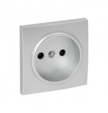 Валенсия лицевая панель розетки 1-местной б/з 10 А сталь с защ. штор. EKF PROxima   ESR10-L-022-30   EKF