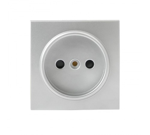 Валенсия лицевая панель розетки 1-местной б/з 10 А сталь с защ. штор. EKF PROxima   ESR10-L-022-30   EKF