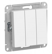 AtlasDesign Лотос Выключатель 3-клавишный, сх.1+1+1, 10АХ, механизм  ATN001331  SE