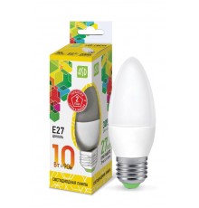 Лампа светодиодная LED-СВЕЧА-standard 10Вт 230В Е27 3000К 900Лм  4690612015538  ASD