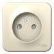 Blanca Молочный О/У с изолирующей пластиной Розетка без заземления со шторками 16А, 250В  BLNRA001112  SE