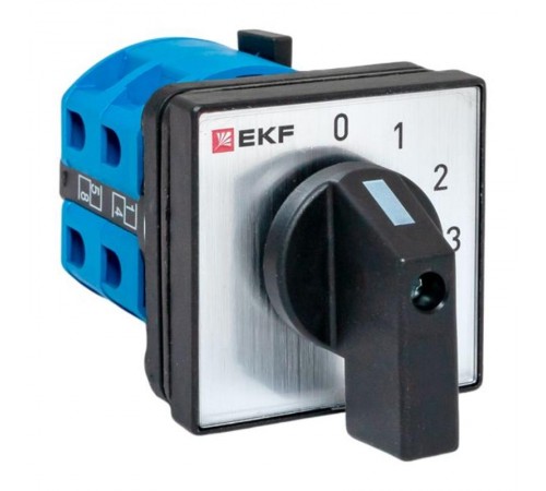 Переключатель кулачковый ПК-1-101 25А 1P "0-1-2-3" IP65  pk-1-101-25-65  EKF