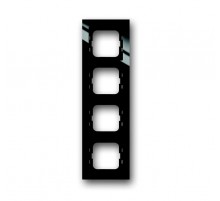 Рамка 4-постовая, для монтажа заподлицо, серия axcent, цвет черный  1753-0-4129   2CKA001753A4129  ABB