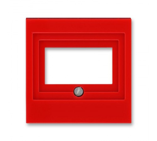 ABB Levit Красный / дымчатый чёрный Накладка для розеток USB / HDMI / VGA Красный  5014H-A00040 65  2CHH290040A4065  ABB