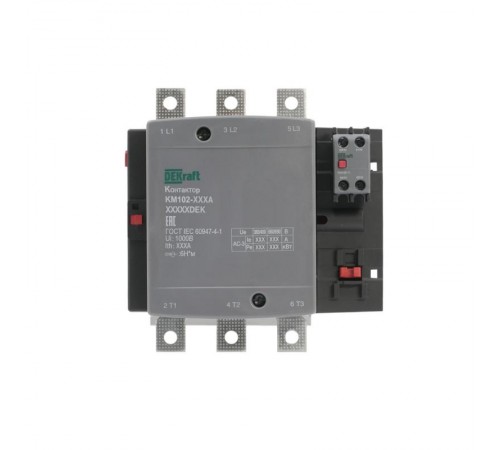 Контактор 185А 380В_АС АС3_ АС4 1НО+1НЗ КМ-102  21950DEK  DEKraft