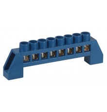 Шина  NO-224-123 N ноль в изоляторе ШНИ-6х9-8-Д-синий  Б0062963  ЭРА