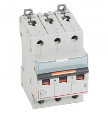 Выключатель автоматический трехполюсный DX3 16А B 25кА  409729  Legrand