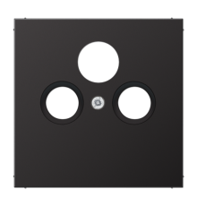 Крышка для SAT-TV-FM-розеток, фиксация винтом; металл; dark; Aluminium  AL2990SATD  Jung