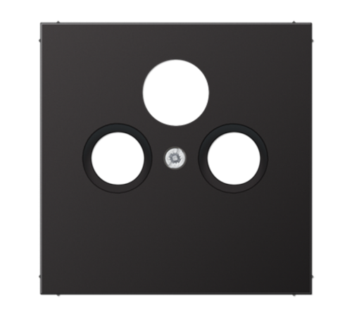 Крышка для SAT-TV-FM-розеток, фиксация винтом; металл; dark; Aluminium  AL2990SATD  Jung