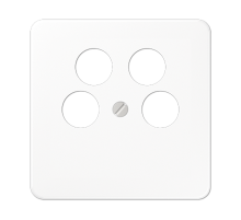 Крышка для SAT-TV-розетки с 4-мя гнездами; белая CD561-4SAT2WW Jung