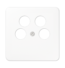 Крышка для SAT-TV-розетки с 4-мя гнездами; белая CD561-4SAT2WW Jung