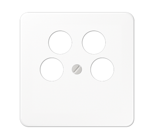 Крышка для SAT-TV-розетки с 4-мя гнездами; белая CD561-4SAT2WW Jung