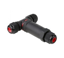 Кабельный коннектор Т-образный (клеммник 3PIN) IP68 FreeTools  plc-uac-cb3T  EKF