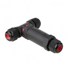 Кабельный коннектор Т-образный (клеммник 3PIN) IP68 FreeTools  plc-uac-cb3T  EKF