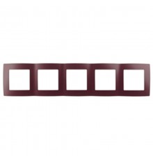 Рамка на 5 постов 12-5005-25  ,  бордо  Б0019422  ЭРА