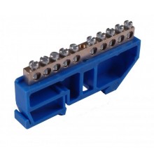 Шина _N_ 63.06.DIN Шина "N"  на 6 присоединений 63А на изоляторе под DIN-рейку  Шина _N_ 63.06.DIN  HEGEL