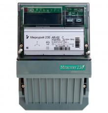 Счетчик Меркурий 230 AR-03 R 5-7.5А/400В (1 тар.) ЖКИ (монт. пл.)