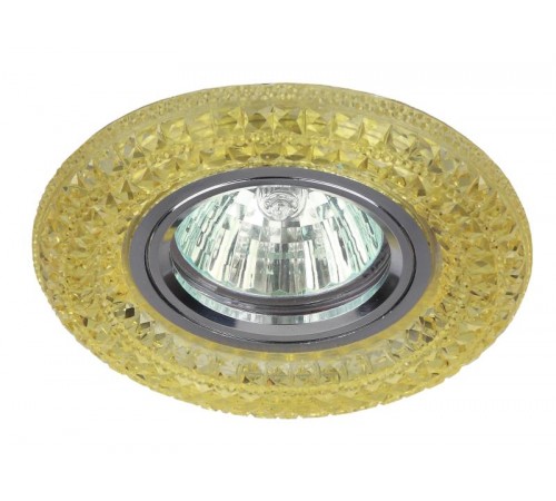 Светильник точечный встраиваемый под лампу DK LD3 MR16 50Вт GU5.3 желтый с подсветкой  Б0028092  ЭРА