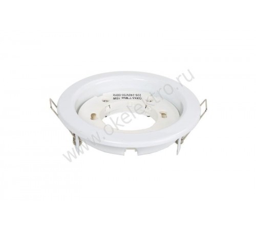 Светильник потолочный встраиваемый под лампу GX53 DL53 15W 230V GX53, без лампы, белый  28452  FERON