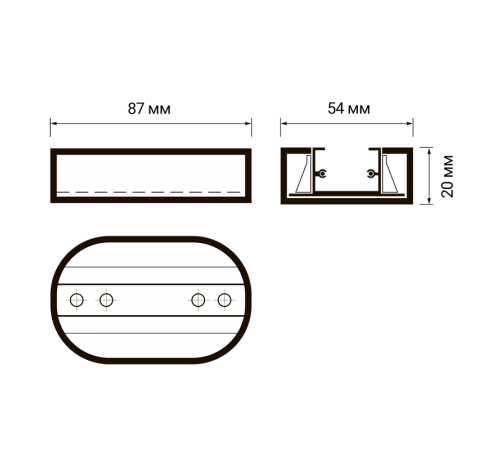 Стационарное крепление для трекового светильника PTR T1- BL  .5016804  Jazzway
