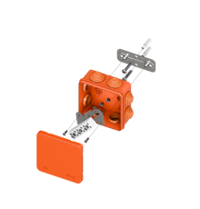 Коробка огнестойкая E45 85х85х40мм с клеммниками 6 полюсов 0,5-4мм2 IP55 HF  plc-kmfr-85-604  EKF