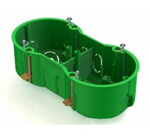 Коробка установочная 2-местная,141х70х45мм для скрытого монтажа в полых стенах (с саморез, с металл)  8810010  CHINT