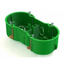 Коробка установочная 2-местная,141х70х45мм для скрытого монтажа в полых стенах (с саморез, с металл)  8810010  CHINT