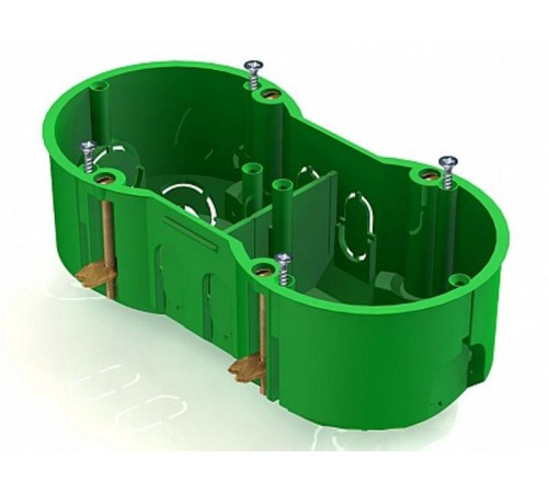 Коробка установочная 2-местная,141х70х45мм для скрытого монтажа в полых стенах (с саморез, с металл)  8810010  CHINT